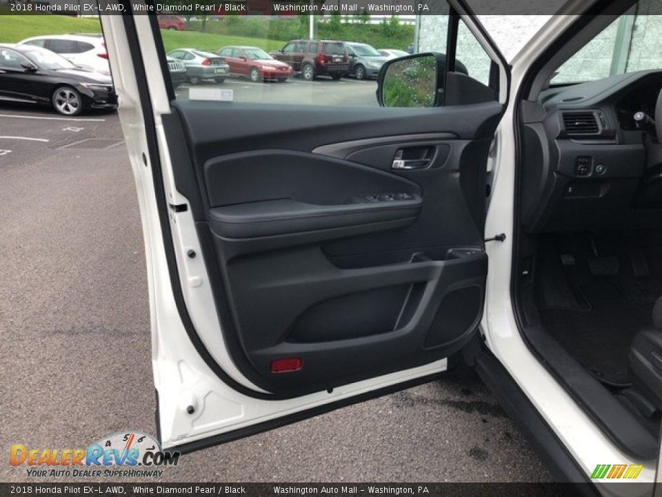 2018 Honda Pilot EX-L AWD White Diamond Pearl / Black Photo #10