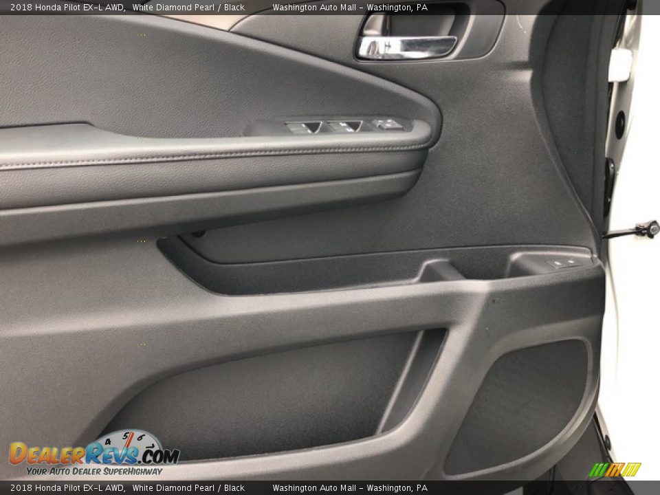 2018 Honda Pilot EX-L AWD White Diamond Pearl / Black Photo #11