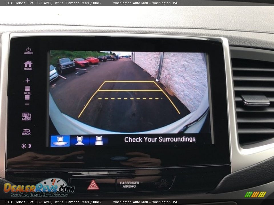 2018 Honda Pilot EX-L AWD White Diamond Pearl / Black Photo #16