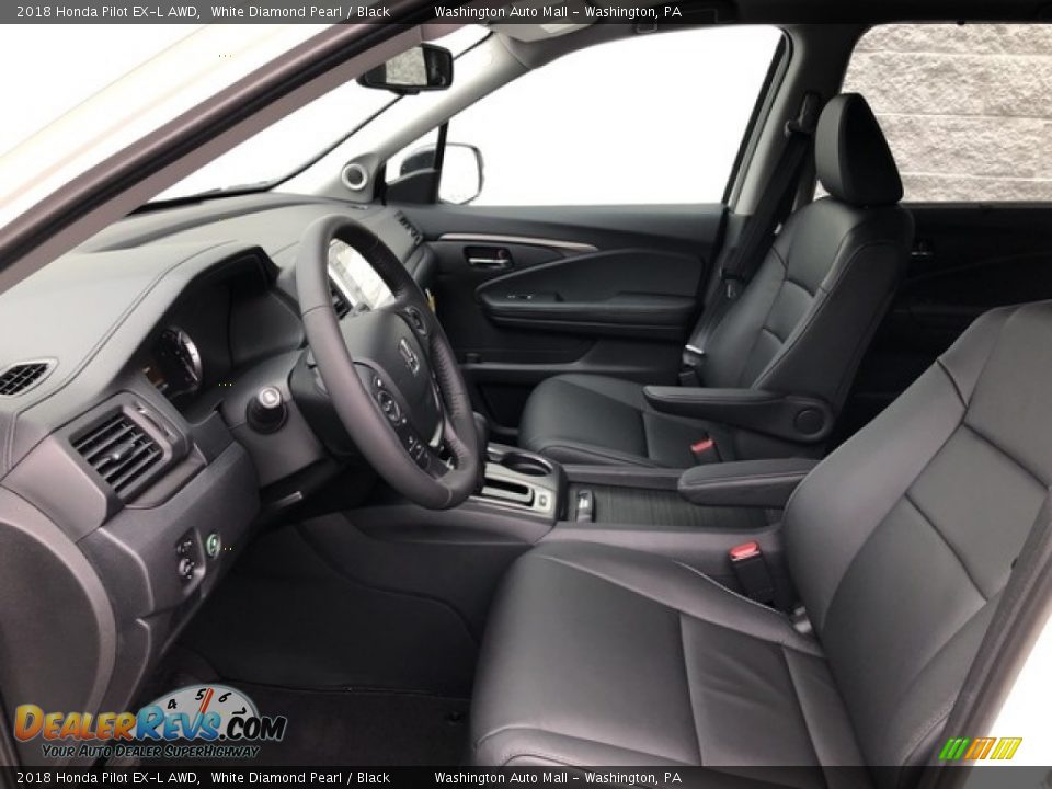 2018 Honda Pilot EX-L AWD White Diamond Pearl / Black Photo #19