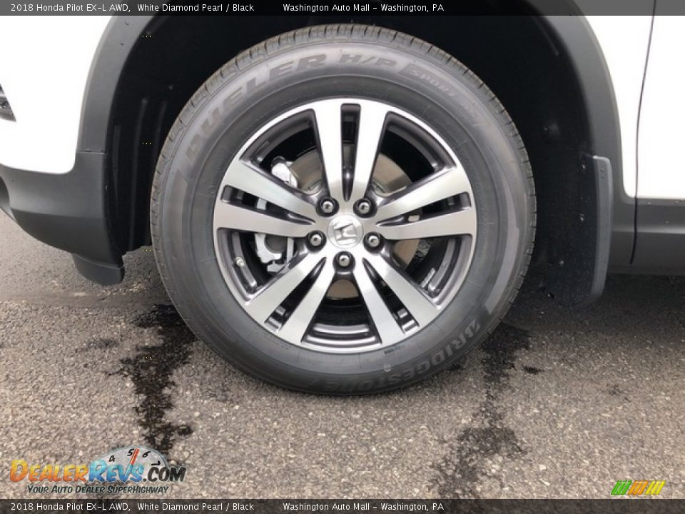 2018 Honda Pilot EX-L AWD White Diamond Pearl / Black Photo #26