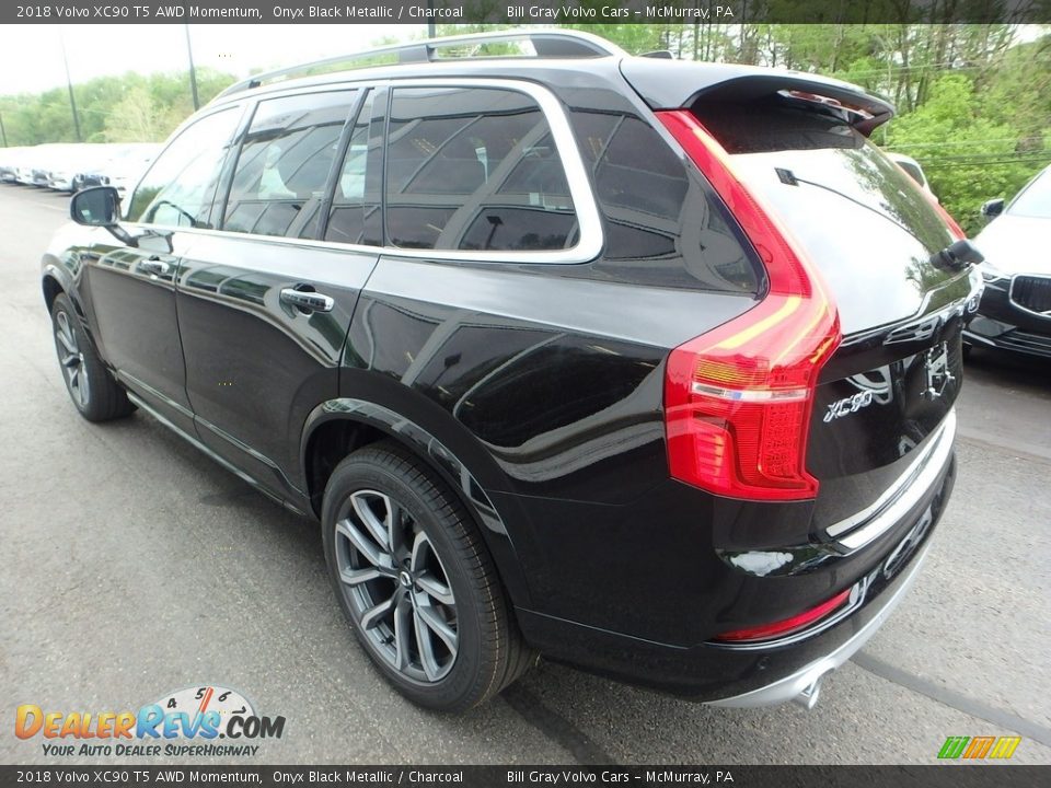 2018 Volvo XC90 T5 AWD Momentum Onyx Black Metallic / Charcoal Photo #4
