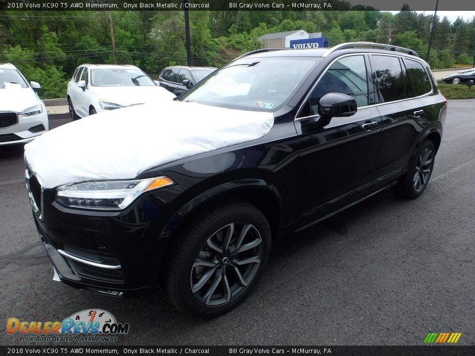 2018 Volvo XC90 T5 AWD Momentum Onyx Black Metallic / Charcoal Photo #5