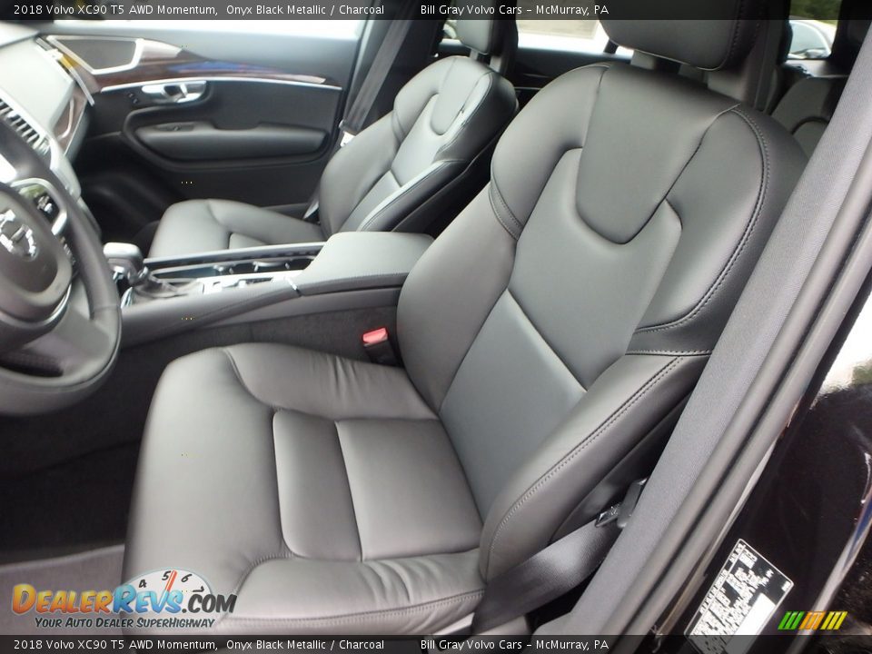 2018 Volvo XC90 T5 AWD Momentum Onyx Black Metallic / Charcoal Photo #7
