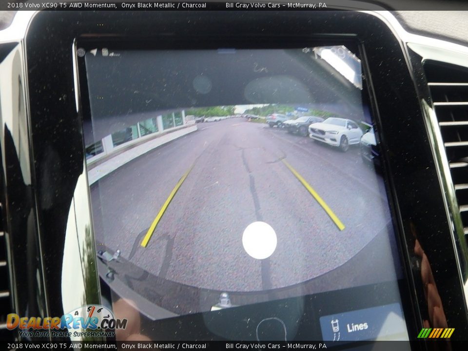 2018 Volvo XC90 T5 AWD Momentum Onyx Black Metallic / Charcoal Photo #15
