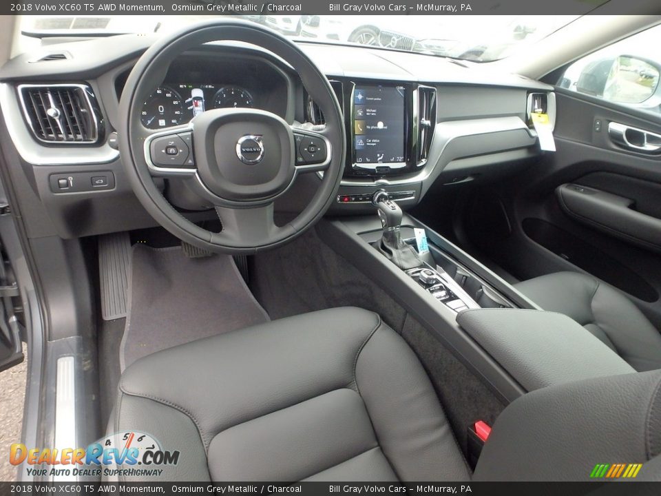 Charcoal Interior - 2018 Volvo XC60 T5 AWD Momentum Photo #9