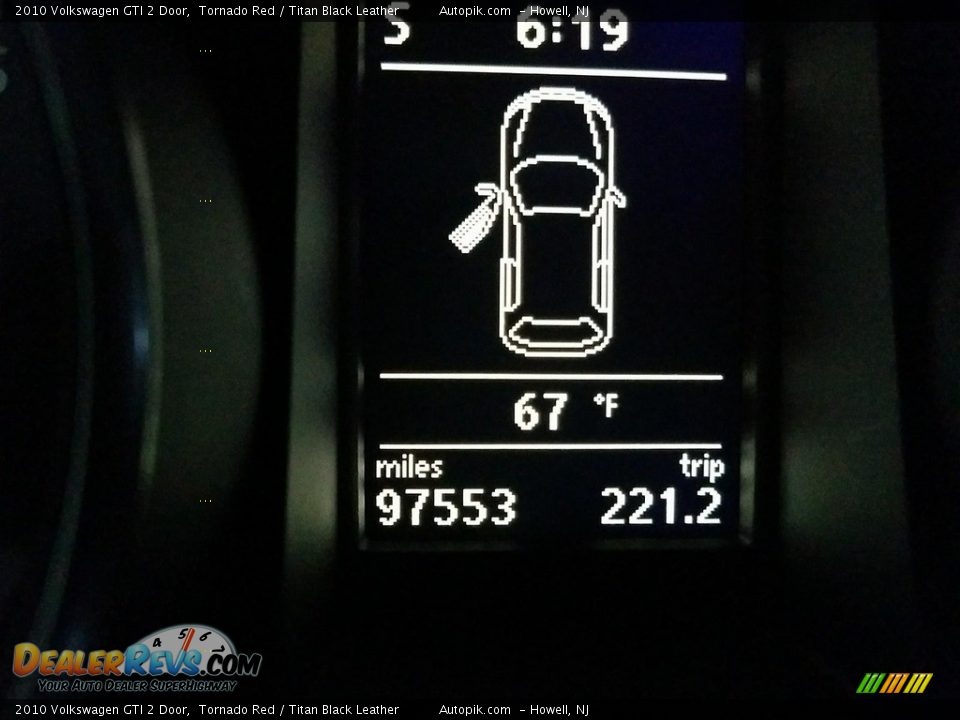 2010 Volkswagen GTI 2 Door Tornado Red / Titan Black Leather Photo #5