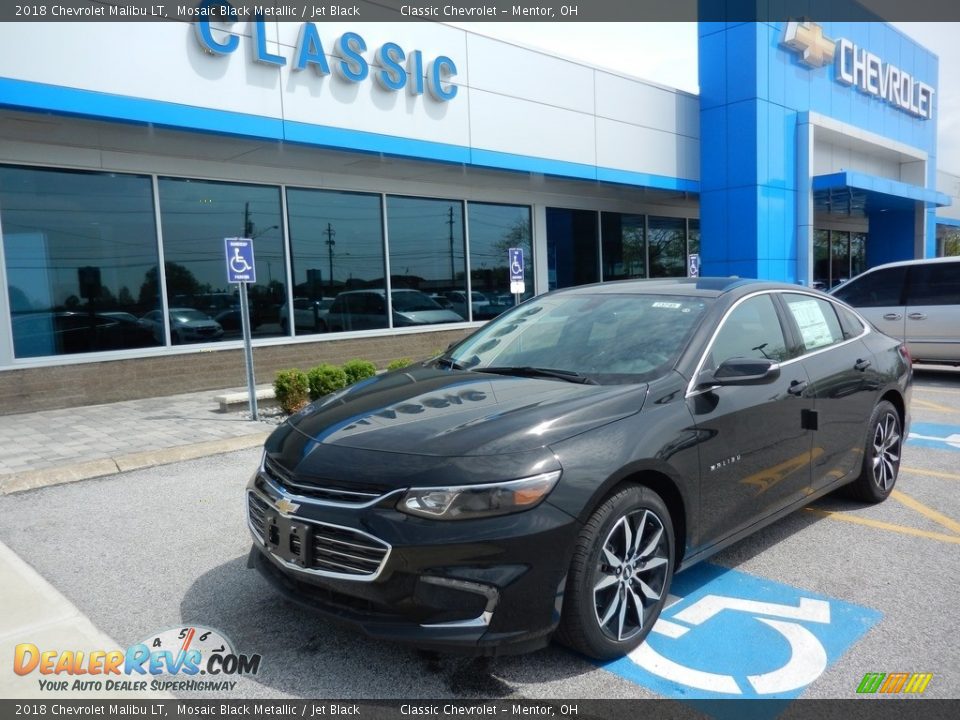 2018 Chevrolet Malibu LT Mosaic Black Metallic / Jet Black Photo #1
