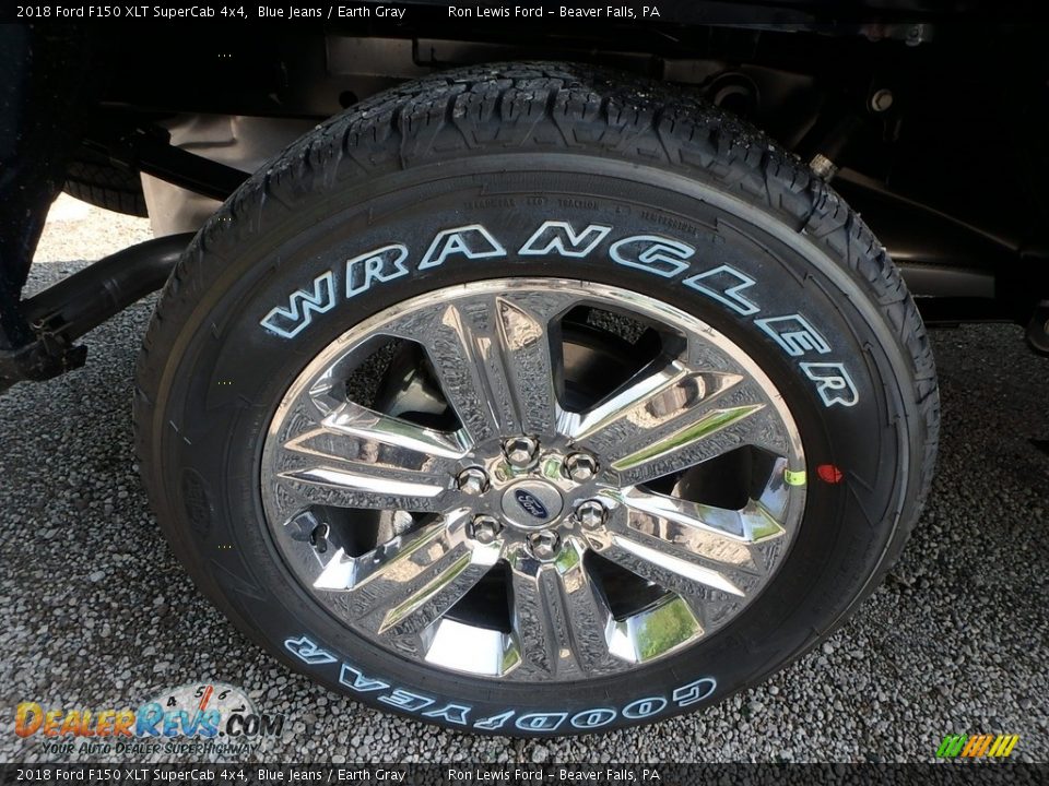 2018 Ford F150 XLT SuperCab 4x4 Blue Jeans / Earth Gray Photo #2