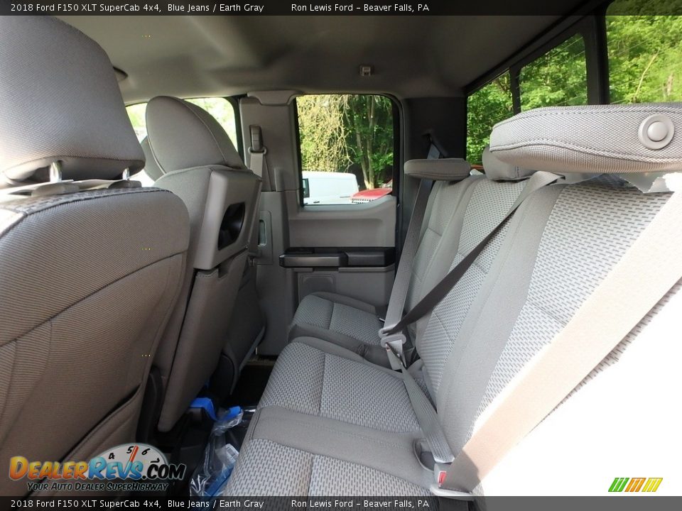 2018 Ford F150 XLT SuperCab 4x4 Blue Jeans / Earth Gray Photo #11