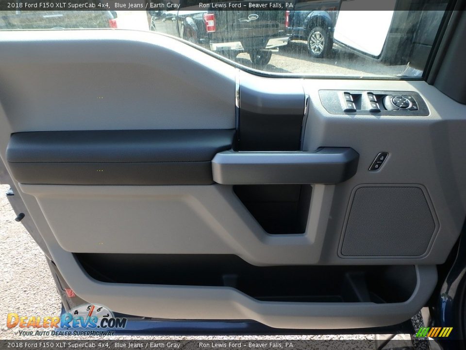 2018 Ford F150 XLT SuperCab 4x4 Blue Jeans / Earth Gray Photo #13