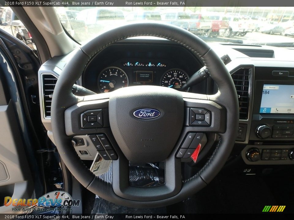 2018 Ford F150 XLT SuperCab 4x4 Blue Jeans / Earth Gray Photo #16