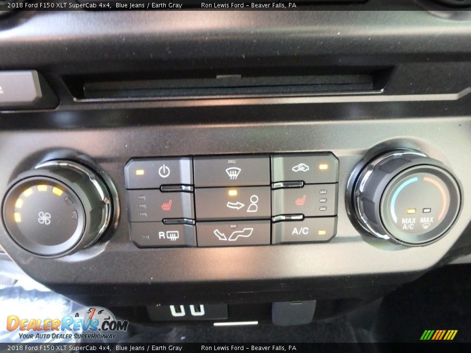 2018 Ford F150 XLT SuperCab 4x4 Blue Jeans / Earth Gray Photo #19