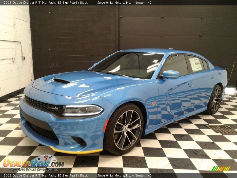 2018 Dodge Charger R/T Scat Pack B5 Blue Pearl / Black Photo #2