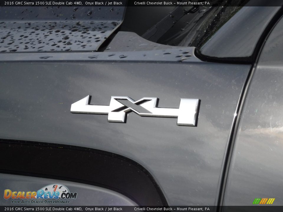 2016 GMC Sierra 1500 SLE Double Cab 4WD Onyx Black / Jet Black Photo #4