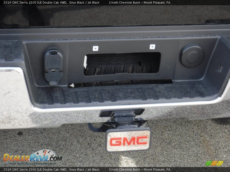 2016 GMC Sierra 1500 SLE Double Cab 4WD Onyx Black / Jet Black Photo #10