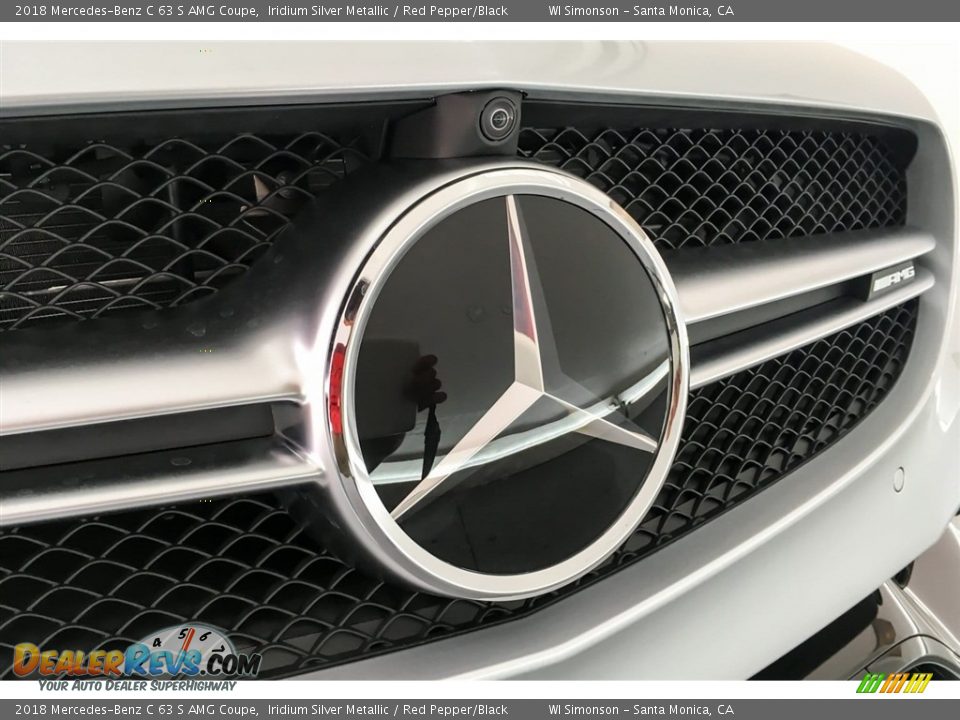 2018 Mercedes-Benz C 63 S AMG Coupe Iridium Silver Metallic / Red Pepper/Black Photo #33