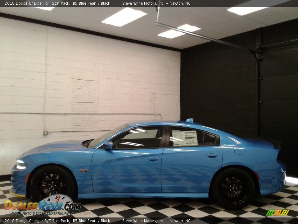 2018 Dodge Charger R/T Scat Pack B5 Blue Pearl / Black Photo #1