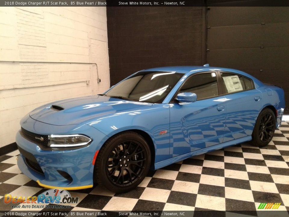 2018 Dodge Charger R/T Scat Pack B5 Blue Pearl / Black Photo #2
