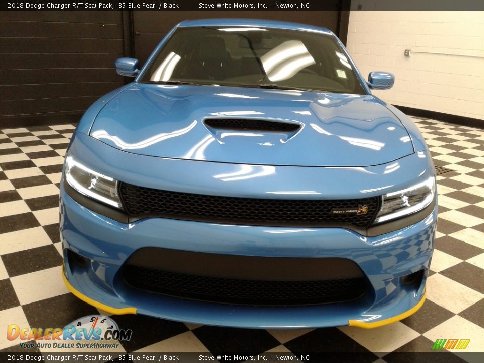 2018 Dodge Charger R/T Scat Pack B5 Blue Pearl / Black Photo #3