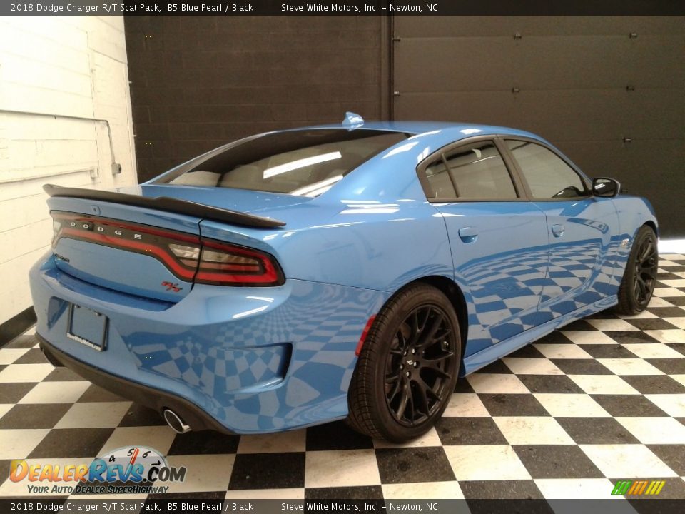 2018 Dodge Charger R/T Scat Pack B5 Blue Pearl / Black Photo #6