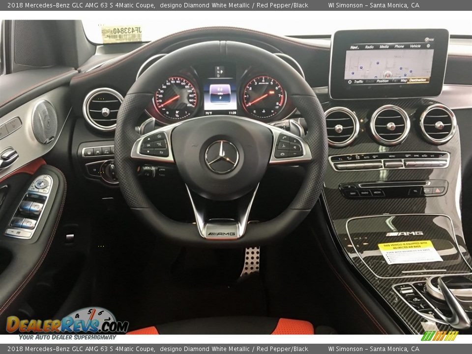 2018 Mercedes-Benz GLC AMG 63 S 4Matic Coupe Steering Wheel Photo #4