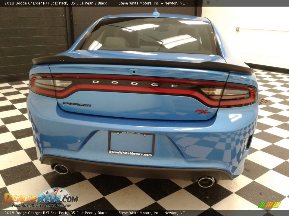 2018 Dodge Charger R/T Scat Pack B5 Blue Pearl / Black Photo #7