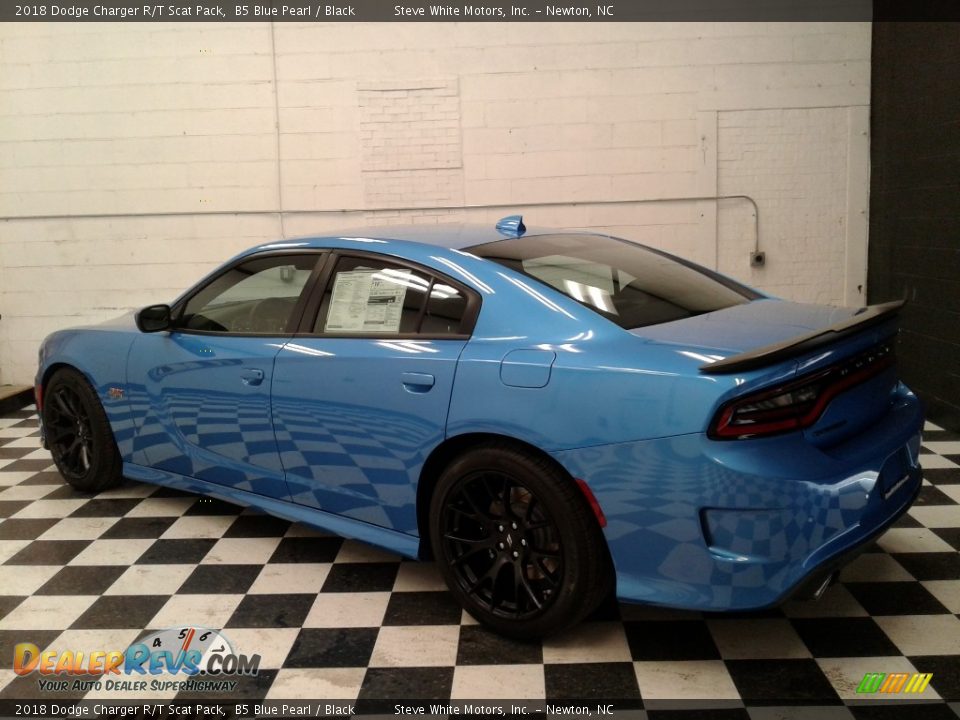2018 Dodge Charger R/T Scat Pack B5 Blue Pearl / Black Photo #8