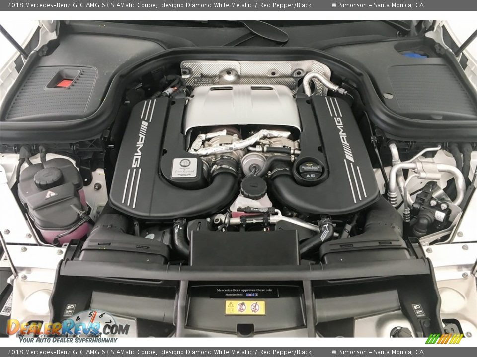 2018 Mercedes-Benz GLC AMG 63 S 4Matic Coupe 4.0 Liter AMG biturbo DOHC 32-Valve VVT V8 Engine Photo #9