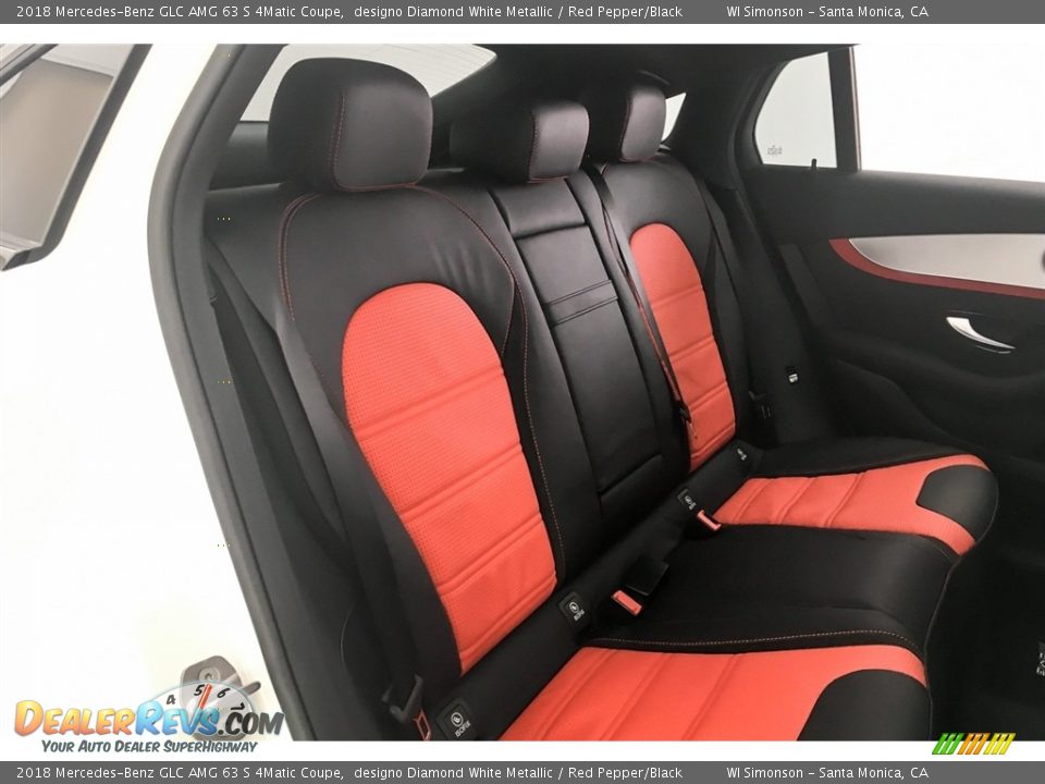 Rear Seat of 2018 Mercedes-Benz GLC AMG 63 S 4Matic Coupe Photo #15