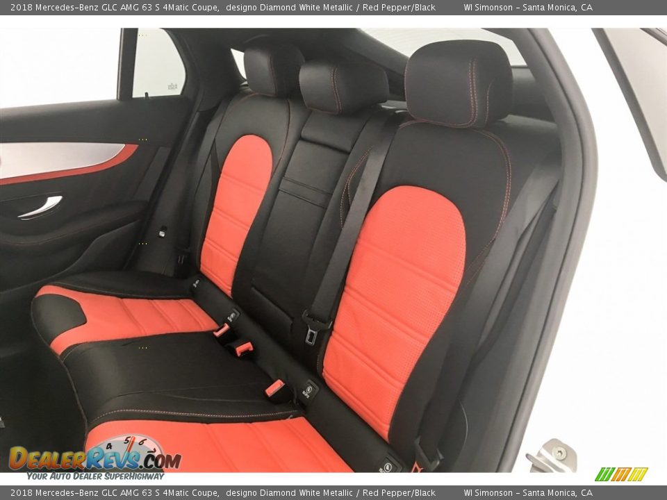 Rear Seat of 2018 Mercedes-Benz GLC AMG 63 S 4Matic Coupe Photo #17