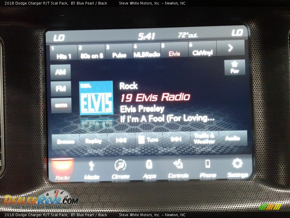 2018 Dodge Charger R/T Scat Pack B5 Blue Pearl / Black Photo #20
