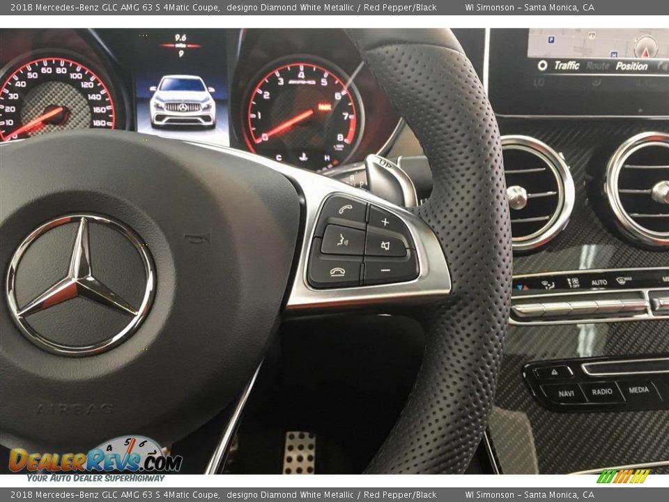 2018 Mercedes-Benz GLC AMG 63 S 4Matic Coupe Steering Wheel Photo #19