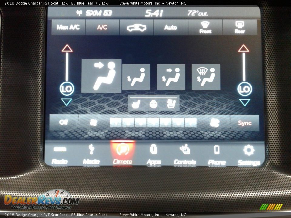 2018 Dodge Charger R/T Scat Pack B5 Blue Pearl / Black Photo #22