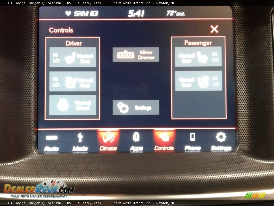 2018 Dodge Charger R/T Scat Pack B5 Blue Pearl / Black Photo #23