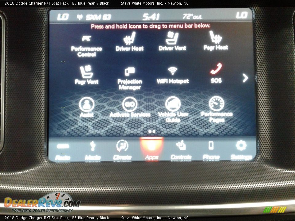 2018 Dodge Charger R/T Scat Pack B5 Blue Pearl / Black Photo #24