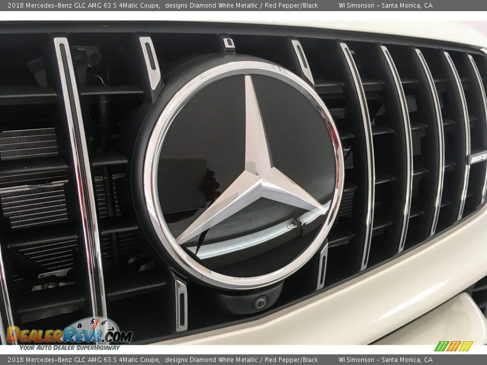 2018 Mercedes-Benz GLC AMG 63 S 4Matic Coupe designo Diamond White Metallic / Red Pepper/Black Photo #33
