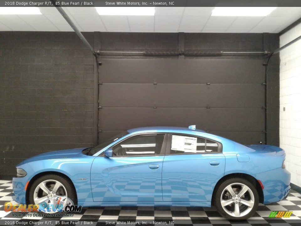 2018 Dodge Charger R/T B5 Blue Pearl / Black Photo #1