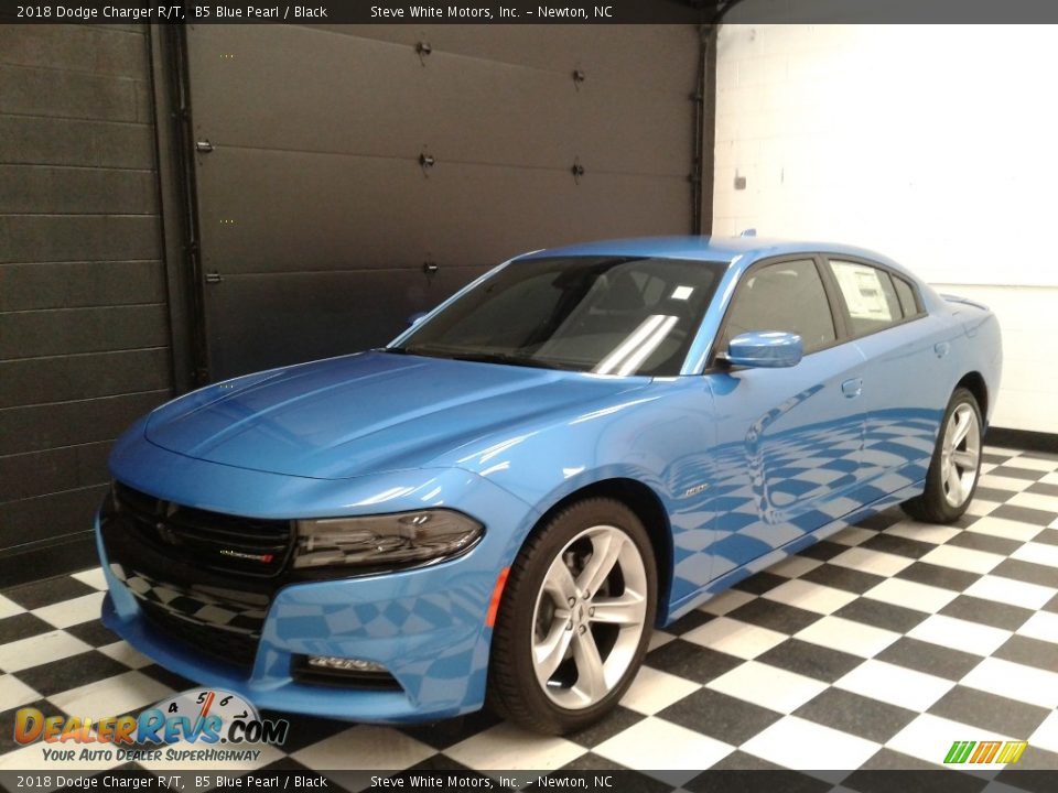 2018 Dodge Charger R/T B5 Blue Pearl / Black Photo #2