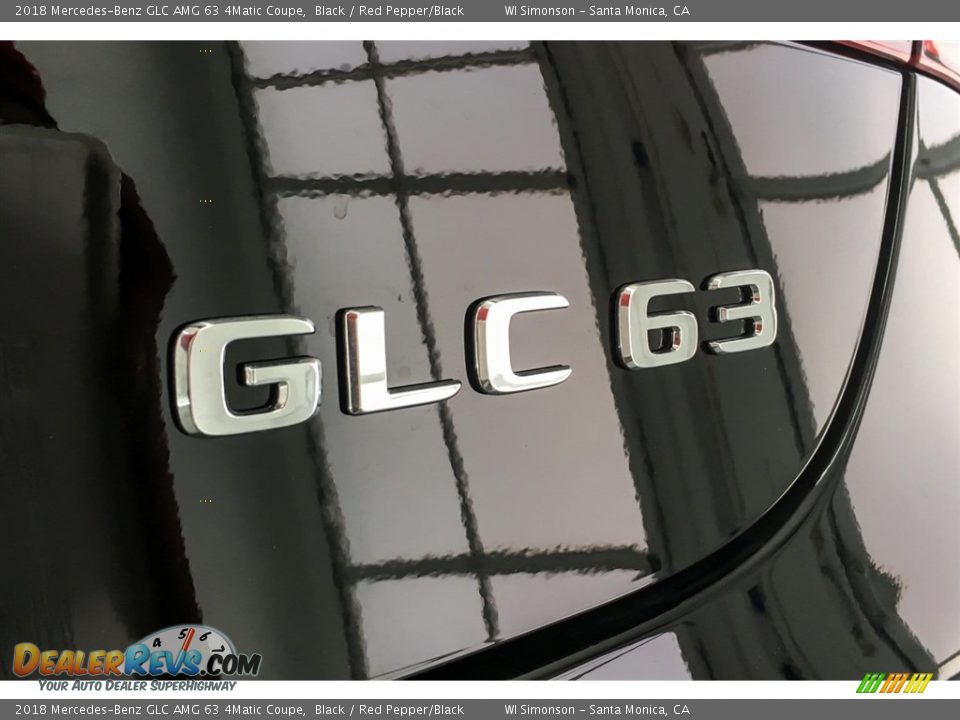 2018 Mercedes-Benz GLC AMG 63 4Matic Coupe Black / Red Pepper/Black Photo #6