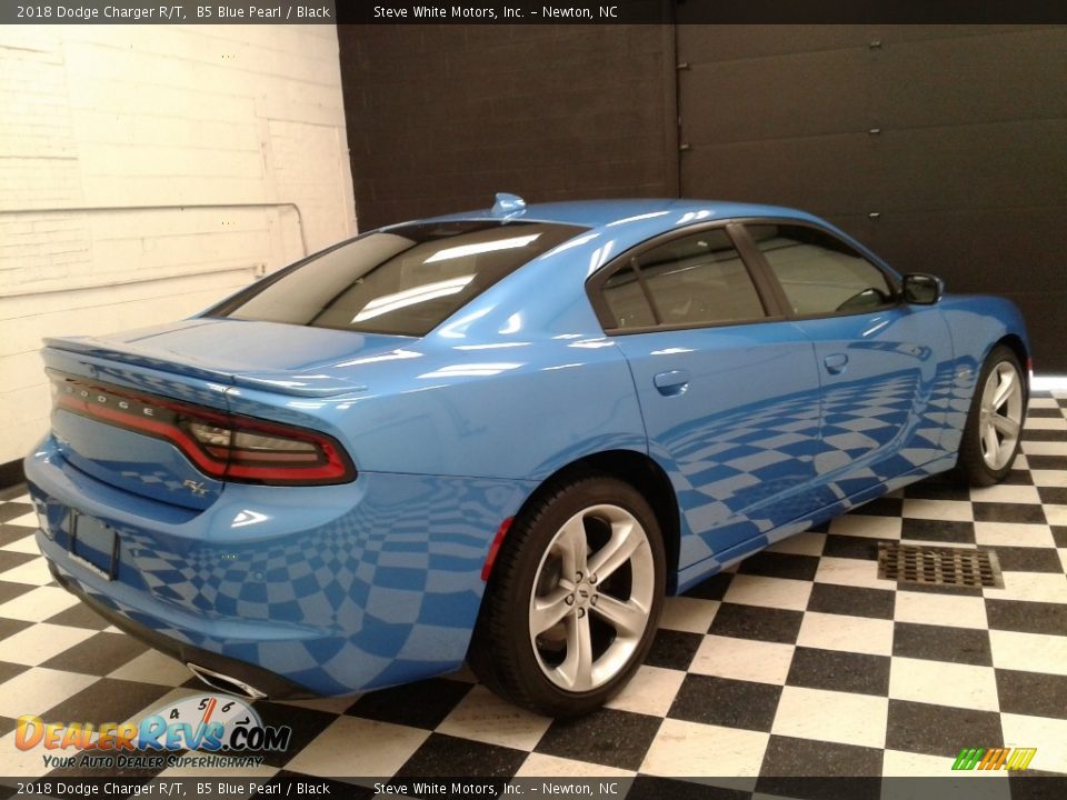 2018 Dodge Charger R/T B5 Blue Pearl / Black Photo #6