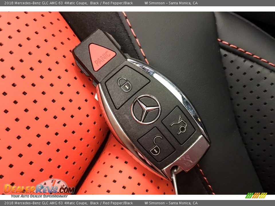 2018 Mercedes-Benz GLC AMG 63 4Matic Coupe Black / Red Pepper/Black Photo #10
