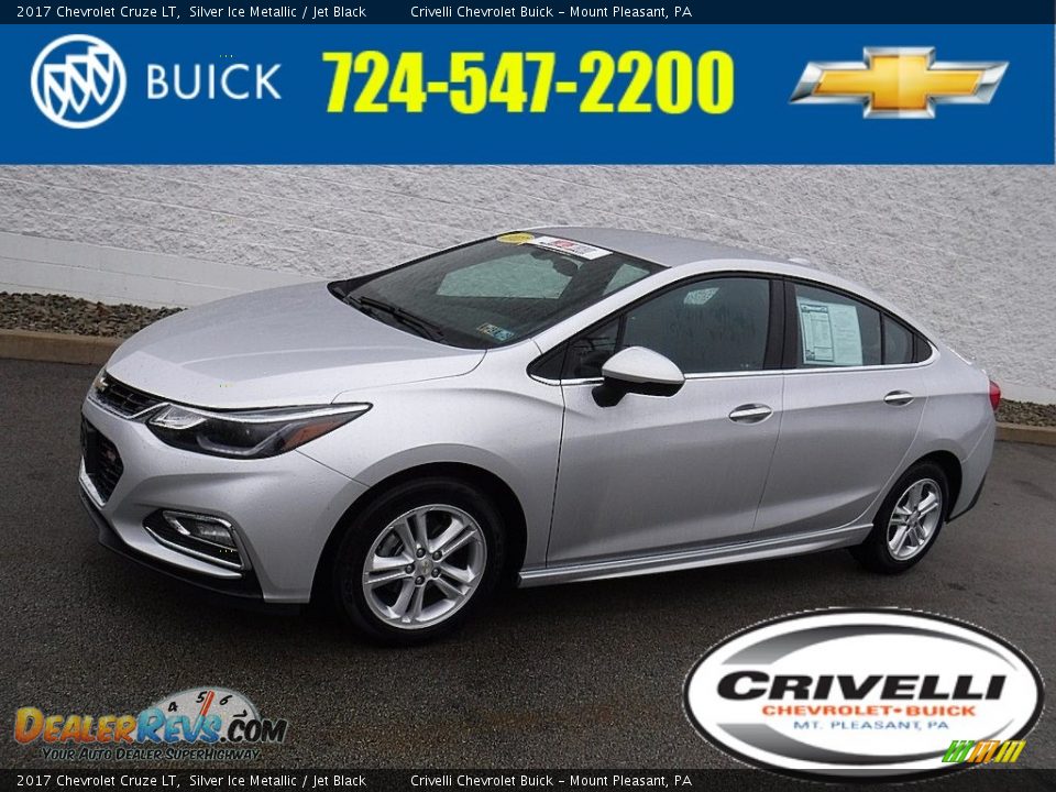 2017 Chevrolet Cruze LT Silver Ice Metallic / Jet Black Photo #1