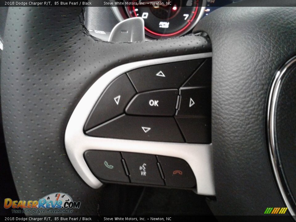 2018 Dodge Charger R/T B5 Blue Pearl / Black Photo #16