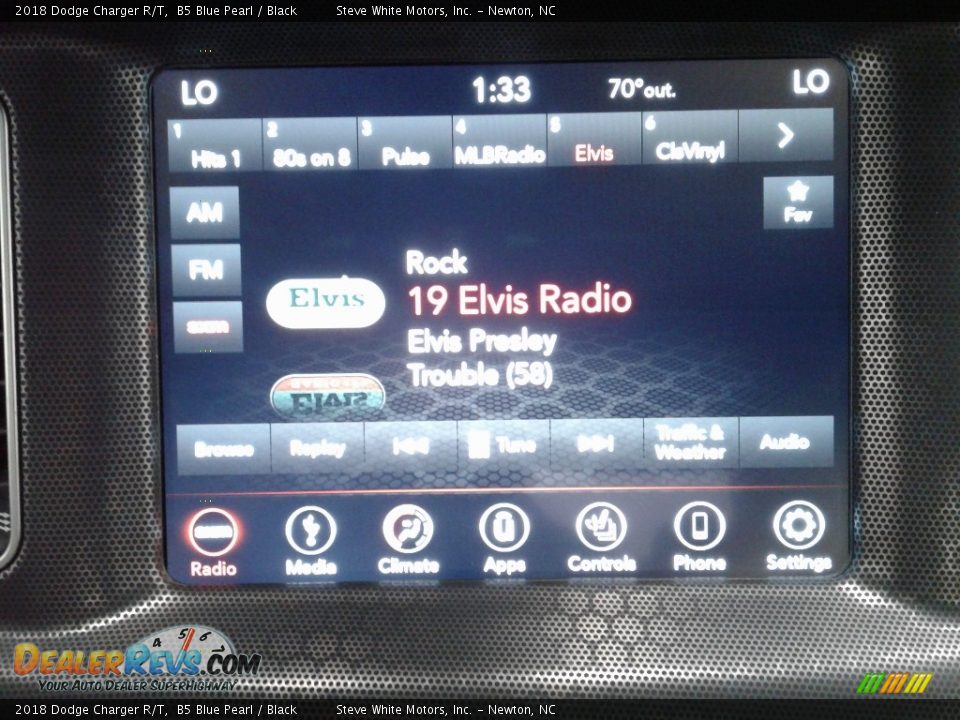 2018 Dodge Charger R/T B5 Blue Pearl / Black Photo #20