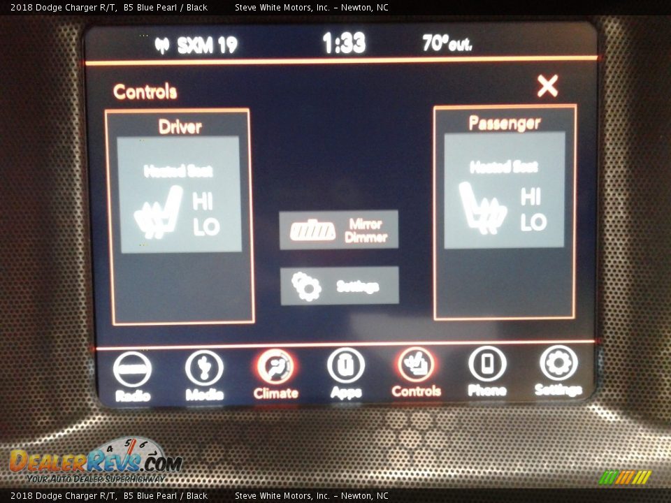 2018 Dodge Charger R/T B5 Blue Pearl / Black Photo #22