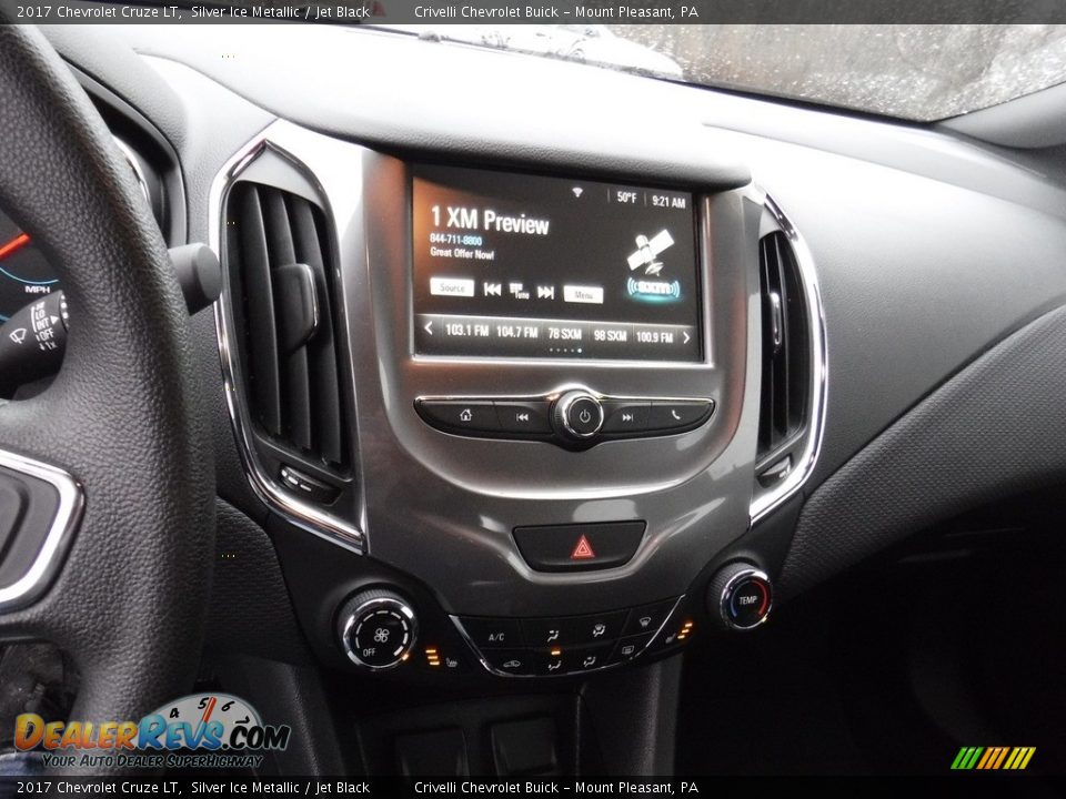 2017 Chevrolet Cruze LT Silver Ice Metallic / Jet Black Photo #17