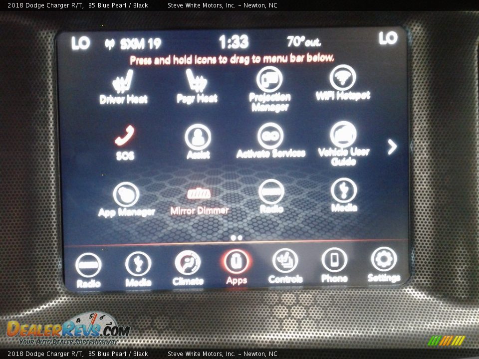 2018 Dodge Charger R/T B5 Blue Pearl / Black Photo #23