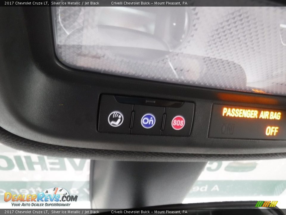2017 Chevrolet Cruze LT Silver Ice Metallic / Jet Black Photo #22