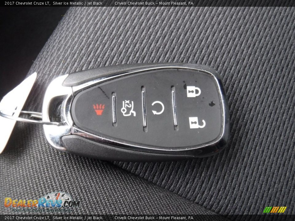 2017 Chevrolet Cruze LT Silver Ice Metallic / Jet Black Photo #31